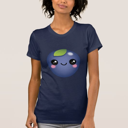 Kawaii Blueberry T-Shirt (Voorkant)