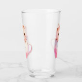 Kawaii Blushing Pink Chibi Cat Glas (Links)