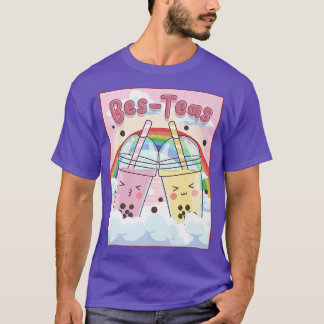 Kawaii Boba Bubble Milk Tea Bes Teas esthetics 11 T-shirt
