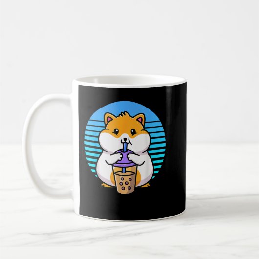 Kawaii Boba Hamster Taro Bubble Parel Melk Thee Koffiemok (Links)