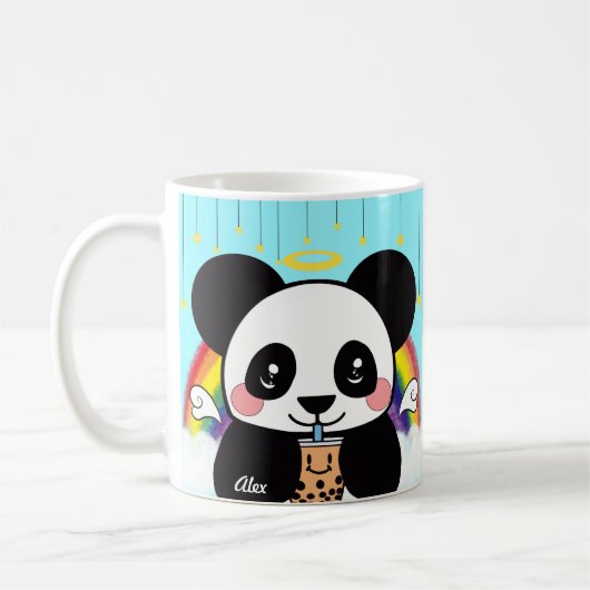 Kawaii Boba Panda Beer Coffee Mok (Links)