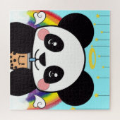Kawaii Boba Panda Beer Jigzaag Puzzle Legpuzzel (Horizontaal)