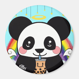 Kawaii Boba Panda Beer Magnet