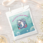 Kawaii Boba Shark "Ocean Vibes" onder het Zee Bedankzakje (Geknipt)