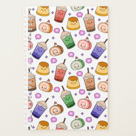 Kawaii Boba Theepatroon Planner (Voorkant)