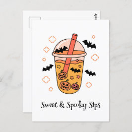 Kawaii boek, leuke spookachtige Halloween Briefkaart