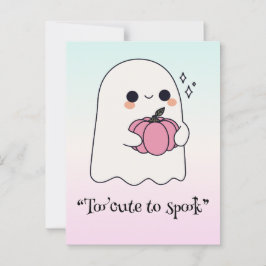 Kawaii boek, leuke spookachtige Halloween Briefkaart