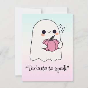 Kawaii boek, leuke spookachtige Halloween Briefkaart