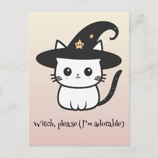 Kawaii boek, leuke spookachtige Halloween Briefkaart (Voorkant)