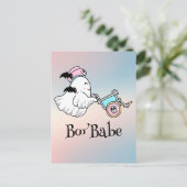 Kawaii boek, leuke spookachtige Halloween Briefkaart (Staand voorkant)