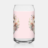 Kawaii Boho Uil Illustratie Blikvorm Glas (Links)