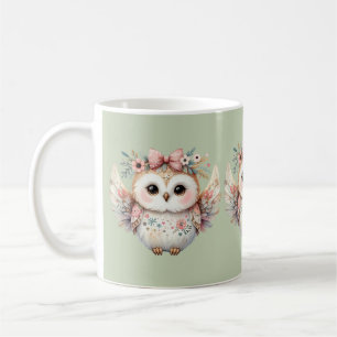 Kawaii Boho Uil Illustratie Koffiemok