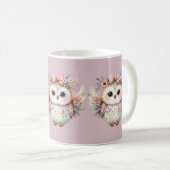 Kawaii Boho Uil Illustratie Koffiemok (Voorkant rechts)
