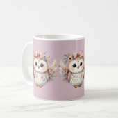 Kawaii Boho Uil Illustratie Koffiemok (Voorkant links)