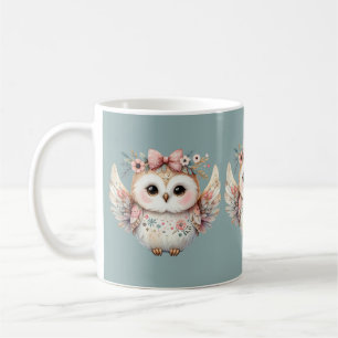 Kawaii Boho Uil Illustratie Koffiemok