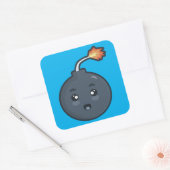 Kawaii Bomb Vierkante Sticker (Envelop)