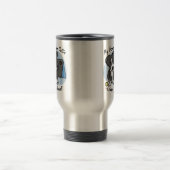 Kawaii Border Collie Flyball Travel Mug Reisbeker (Center)