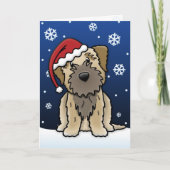 Kawaii Border Terrier Kerst Kaart (Voorkant)