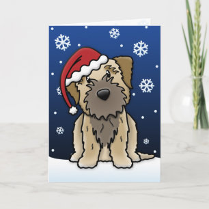 Kawaii Border Terrier-kerstkaart Feestdagen Kaart