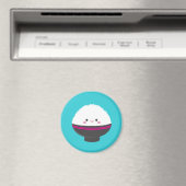 Kawaii Bowl van Rijstmagneet Magneet (Insitu (Vaatwasser))