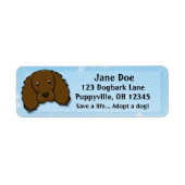 Kawaii Boykin Spaniel Etiket (Voorkant)