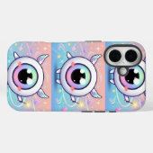 Kawaii Boze Oog met Magische Aura Case-Mate iPhone Case (Achterkant (horizontaal))