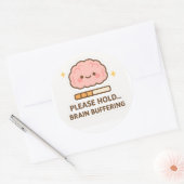 Kawaii Brain Buffering Sticker (Envelop)