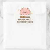 Kawaii Brain Buffering Sticker (Tas)