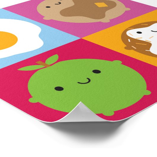 Kawaii Breakfast Poster (Hoek)