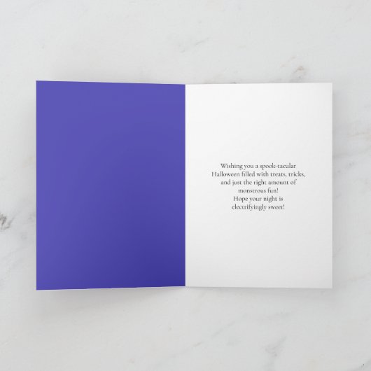 Kawaii Bride van Frankenstein Halloween met Snoep Kaart (Binnen)