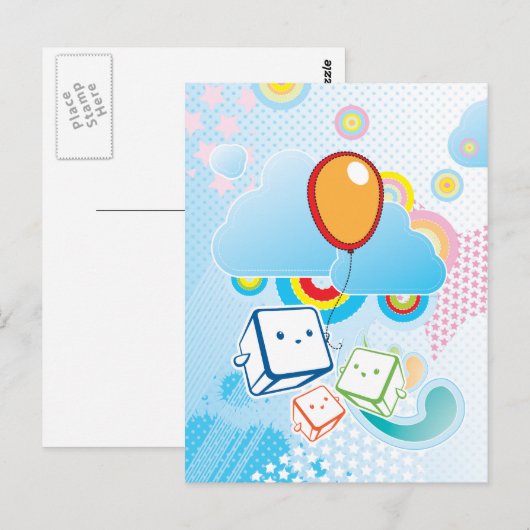 Kawaii Briefkaart (Voorkant / Achterkant)