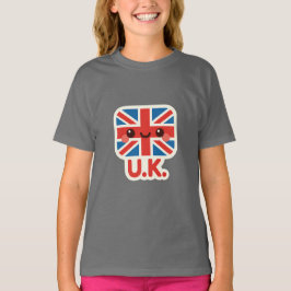 Kawaii Britse vlag – Schattige Brits ontwerp T-shirt