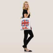 Kawaii Britse vlag – Schattige Brits ontwerp Tote Bag (Op model)