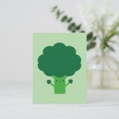 Kawaii Broccoli Briefkaart (Staand voorkant)