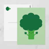 Kawaii Broccoli Briefkaart (Voorkant / Achterkant)