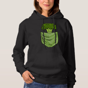 Kawaii broccoli in zak groenteliefhebber hoodie