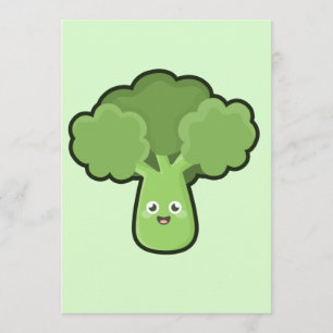 Kawaii Broccoli Kaart