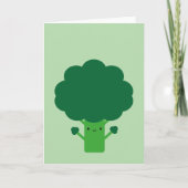 Kawaii Broccoli Kaart (Voorkant)