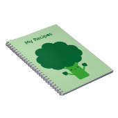 Kawaii Broccoli Notitieboek (Rechterzijde)