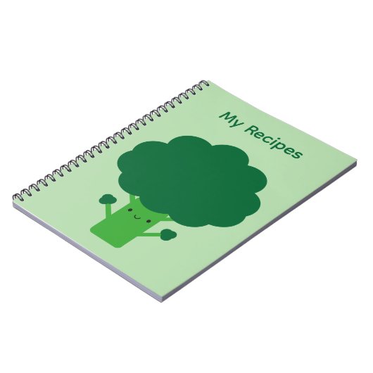Kawaii Broccoli Notitieboek (Linkerzijde)