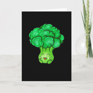 Kawaii Broccoli Schattigee Groenten Veggie Fun Foo Kaart