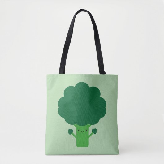 Kawaii Broccoli Tote Bag (Voorkant)
