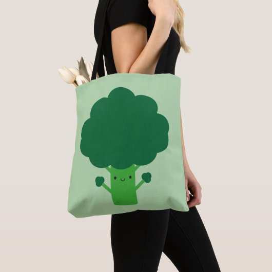 Kawaii Broccoli Tote Bag (Dichtbij)