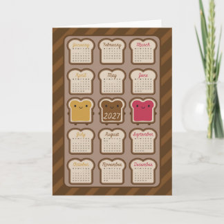 Kawaii Brood 2027 Kalender Kaart
