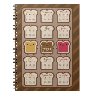 Kawaii Brood 2027 Kalender Notitieboek