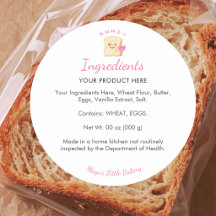 Kawaii Brood Roze Bakkerij Ingredientenlijst