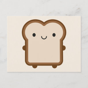 Kawaii Brood / Toast Briefkaart