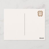Kawaii Brood / Toast Briefkaart (Achterkant)