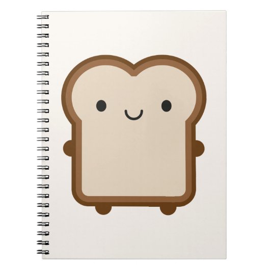 Kawaii Brood / Toast Notitieboek (Voorkant)