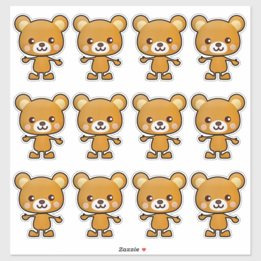 Kawaii Brown Beer_GC - Sticker (Vel)